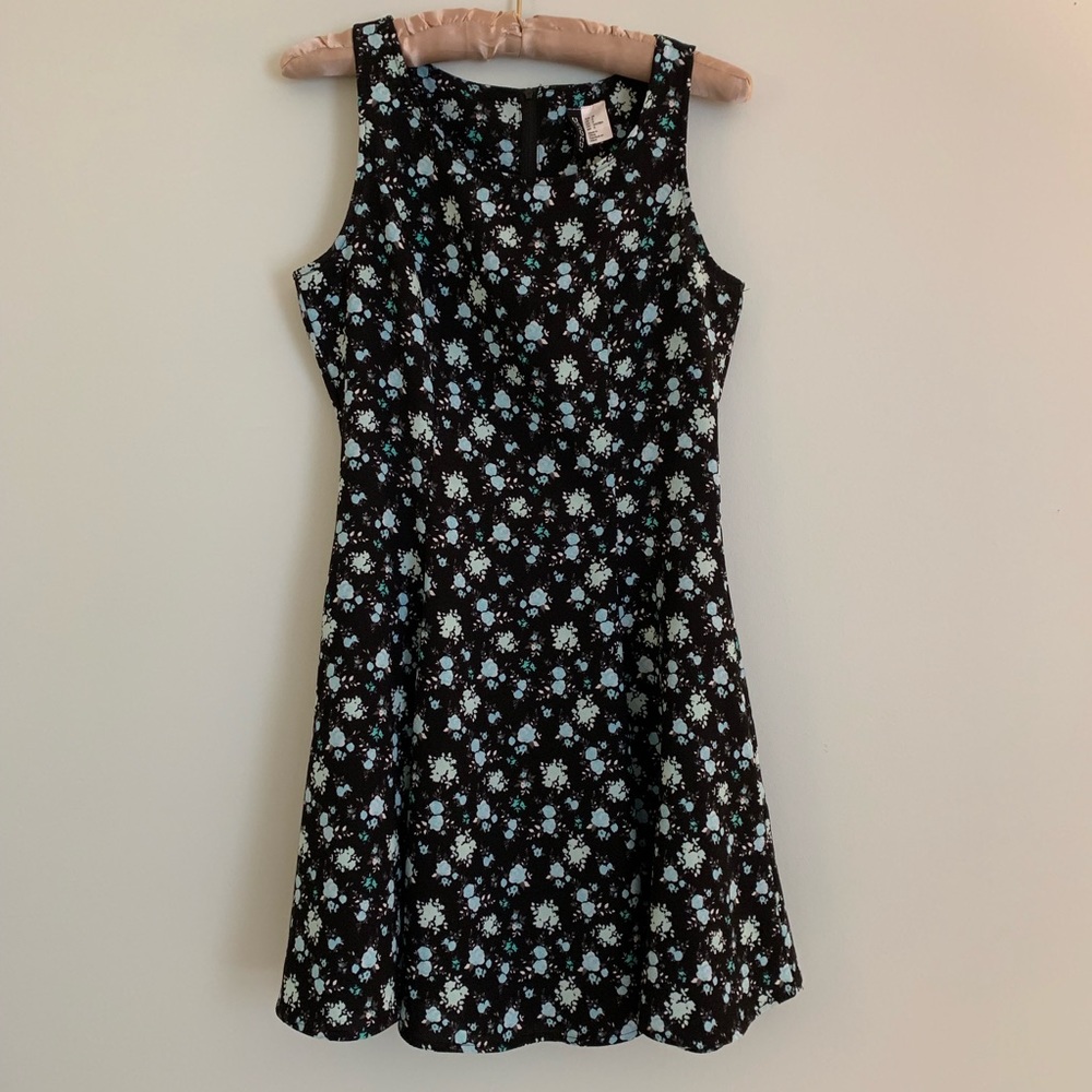 Floral Print Fit and Flare Dress